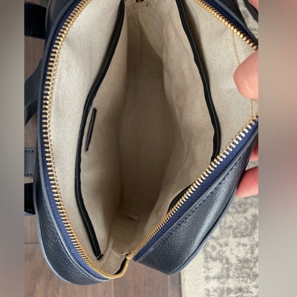 Leather Mark & Graham “Zoe” Backpack in Navy - Picture 5 of 7